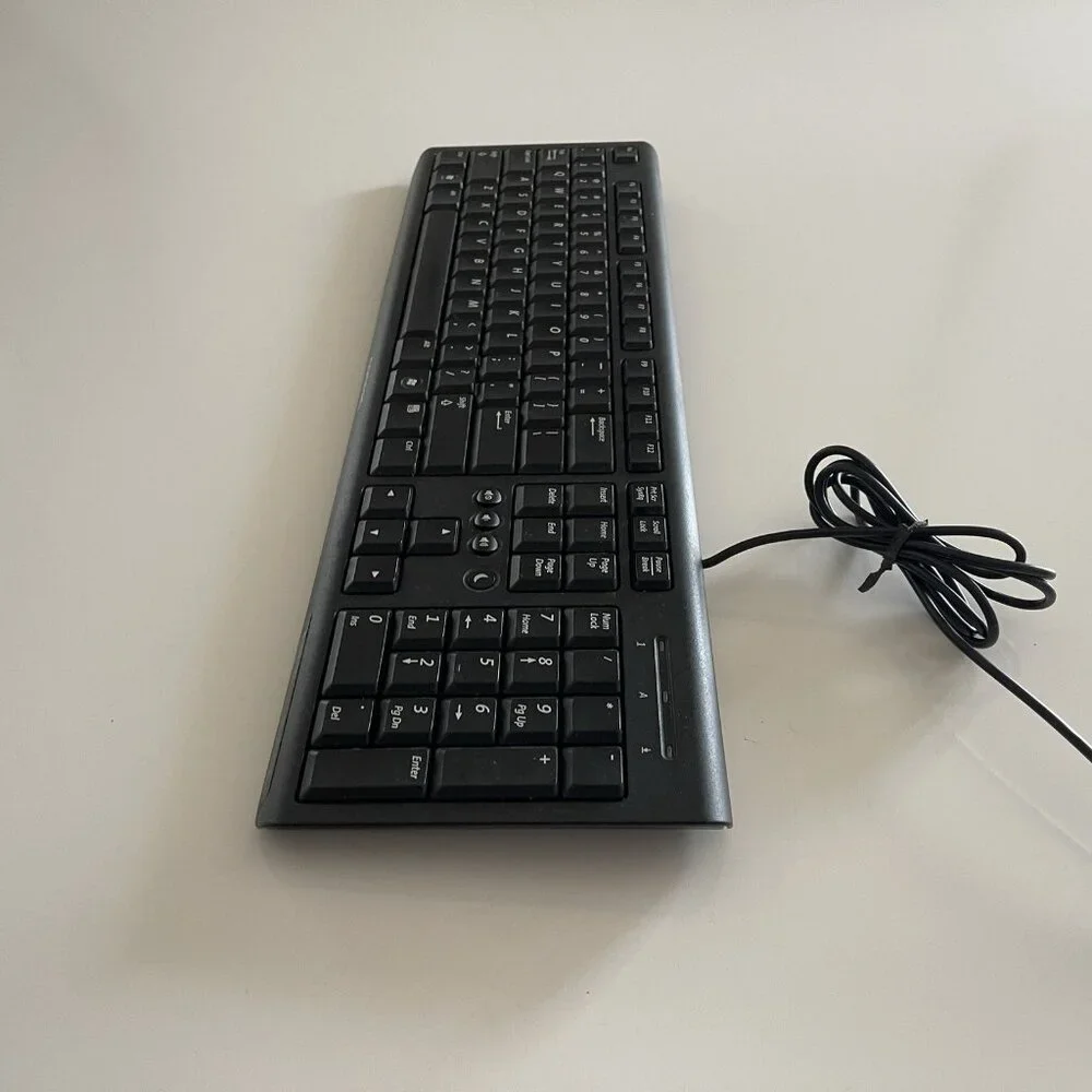 Compaq SK-2085 Wired USB Mechanical Clicky Keyboard Black Retro